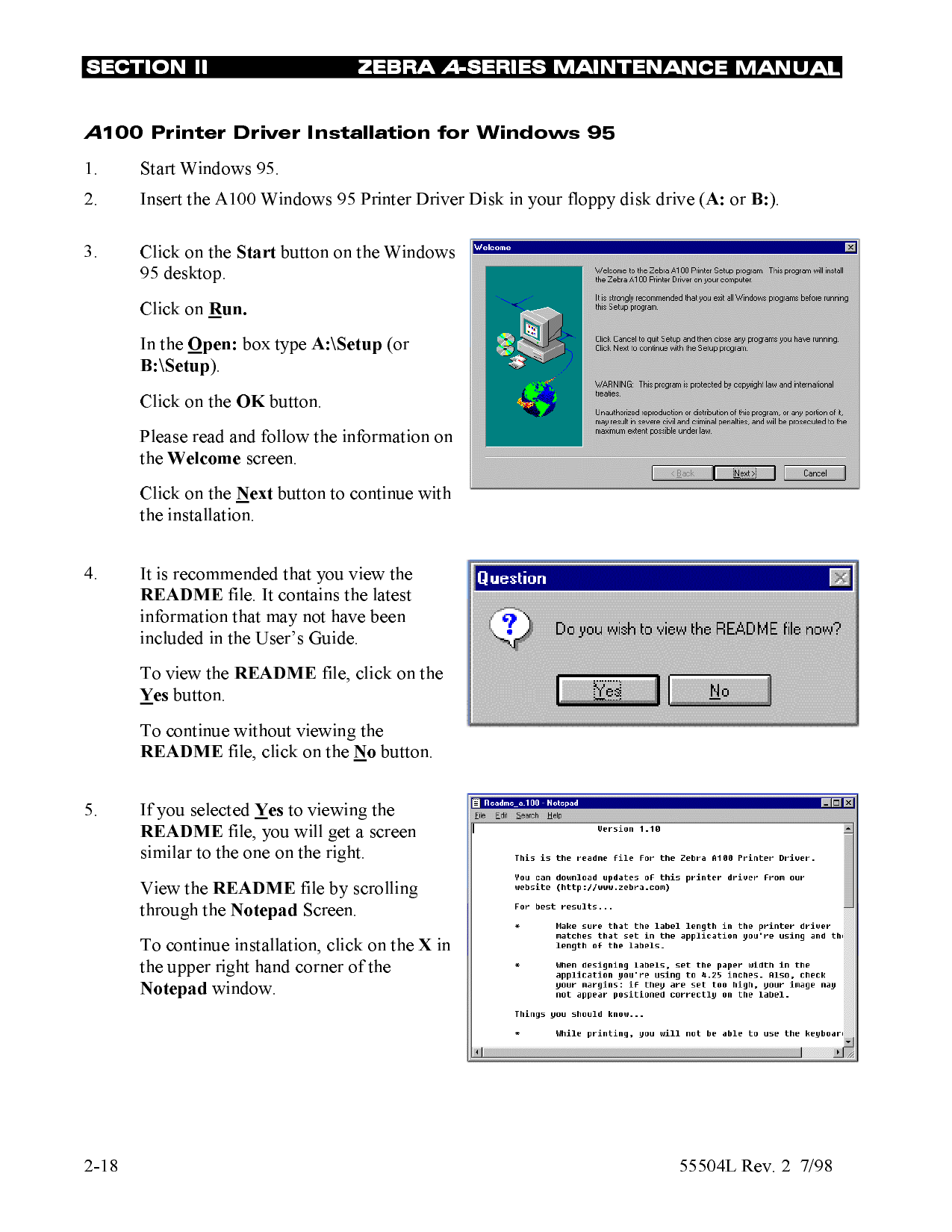 Zebra Label A-Series Maintenance Service Manual-4